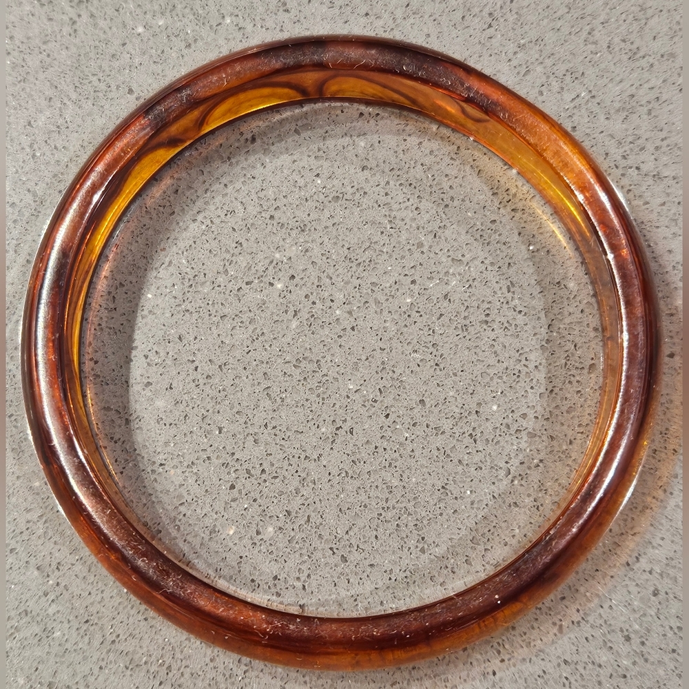 Rare Rootbeer Bakelite Bangle - image 4